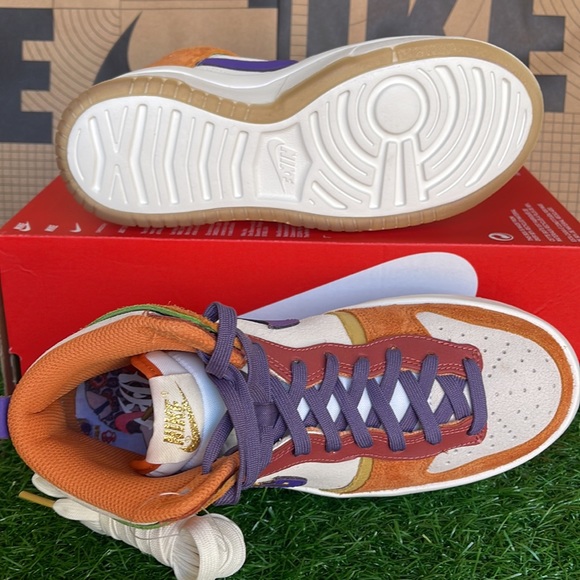 Nike Dunk High Setsubun UP PRM WMNS Sail/Canyon Purple sneakers - athletic shoes - Picture 6 of 16